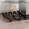 Adjustable Mobile CPU Stand Heavy-Duty PC Tower Stand With 4 Caster Wheels Ventilated Under Desk CPU Holder PC Floor Cart. 