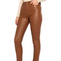 Stretch leather pants for women high quality | Pant for women stylish jins | Deep khaki pants for women low price. 