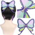 Anime Slayer Headwear Kochou Shinobu Tsuyuri Kanawo Butterfly Headwear Hairpin Hair Clip Costume Accessories for Girls.