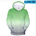 New 2022 3D Hoodies Men/Women Sweatshirts Colourful Gradient Hoodde Mens Solid Color Hooded Boy/Girls Rainbow Coats.