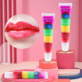 Red Lip Plumper Gloss Transparent Lip Gloss Rainbow Fruity Lip Balm Shiny Lip Tint Make up Mouth Primer Lipstick Makeup. 