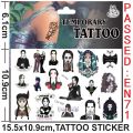 2023 New Tv Series Wednesday Addams Movie Tattoo Stickers Movie Art Sticker For Women Girls Role Play Fun For Kid Toy.