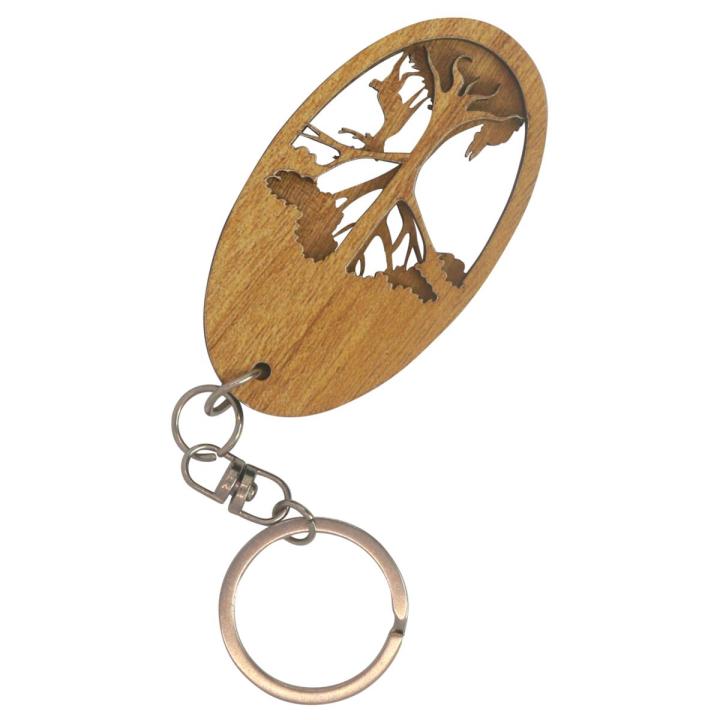 Wooden keyring Tree Shape ICKR036 - Key Ring