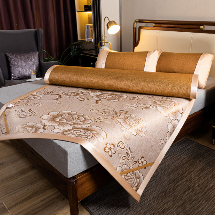 summer%20natural%20rattan%20mat%20bedding%20air%20conditioner%20foldable%20ice%20silk%20jacquard%20wormwood%20cool%20mat%20student%20dormitory%20wholesale%20-%20Image%207