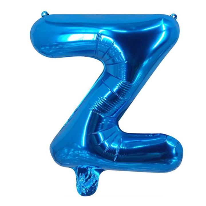 Alphabet Aluminum Foil Balloons Letters A-Z - Blue