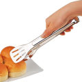 Precision and Style Combined:  Steel Cooking Tong Clip Clamp - The Ultimate Accessory for Salad Serving and BBQ Mastery.. 