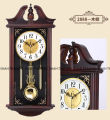 Luxury Imitation Wood Grain Retro Silent Swing Wall Clocks Large Pendulum Wall Clocks Living Room Reloj De Pared Modern Design.