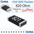 820 Ohm 821 1206 SMD Resistor 1/4W 1% Tolerance High Precision Chip Resistor.