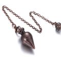 Copper Metal Pendulum for Dowsing Divination Energy Work Meditation Scrying Witchcraft Pendulums Tool Spiritual Pendulos X092. 