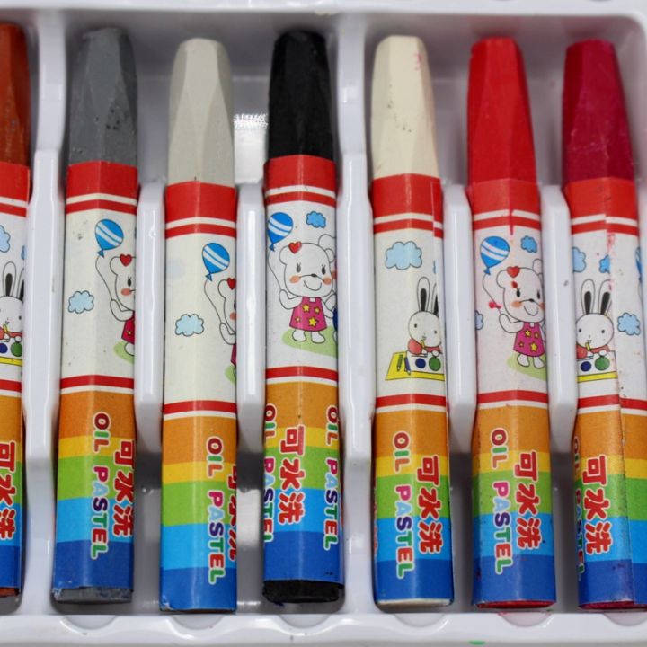 Wholesale%20Crayons%2024%20Color%20Oil%20Pastel%20Washable%20Colored%20Crayons%20Water%20Soluble%20Kids%20Painting%20Graffiti%20Pen%20Set%20Stationery%20-%20Image%204