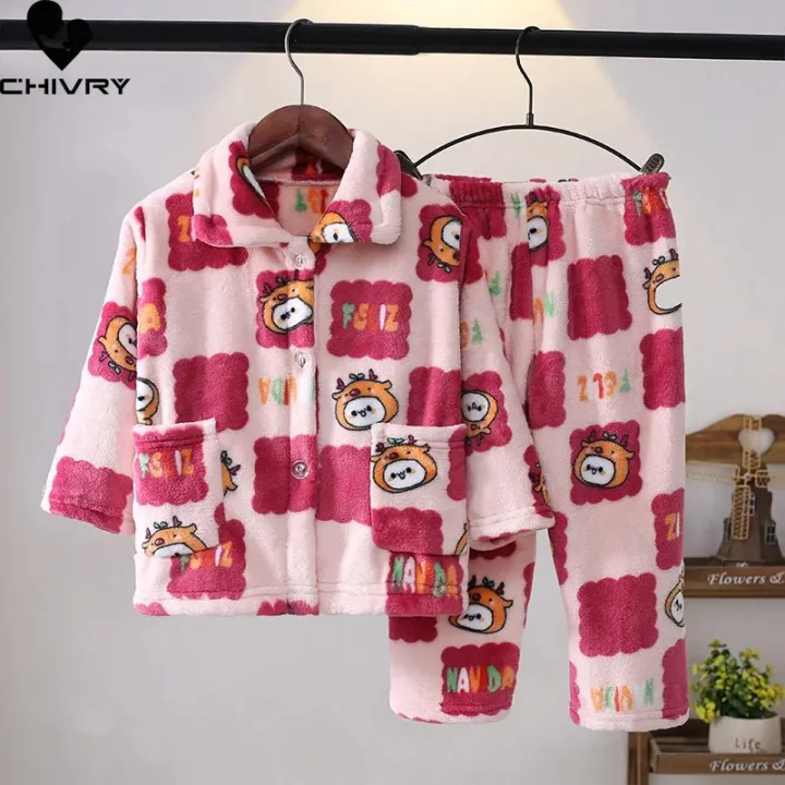 New%20Kids%20Boys%20Girls%20Autumn%20Winter%20Soft%20Flannel%20Pajamas%20Sets%20Cartoon%20Long%20Sleeve%20Lapel%20Tops%20with%20Pants%20Pyjamas%20Sleepwear%20Clothing%20-%20Image%203