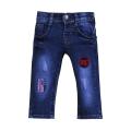 Kid's Boys Stylish American Flag Printed Denim Button with Elastic Waist Jeans Full Pants (0 months to 3 years) for yours Babys Smile. 