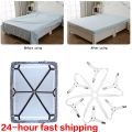 Bed Sheet Holder Adjustable Elastic 12 Clips Fixed Holder Mattress Clip Fasteners Cover Blankets Grippers Fixing Non-Slip Strap. 