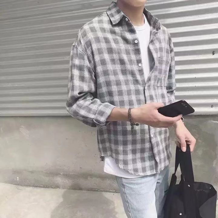 Guangdong%20Internet%20Celebrity%20Rent%20Male%20Same%20Style%20High%20Quality%20Plaid%20Shirt%20Men%20Korean%20Style%20Trendy%20Coat%20Slim%20Clothes%20Men%20-%20Image%206
