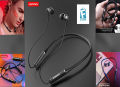 Lenovo HE05 Bluetooth Neckband Headset Wireless In-Ear Earphones with Long Battery Life and Mic.