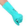 1 Pair Chemical Resistant Gloves Nitrile Rubber Non-Slip Hands Protection for Agriculture Gardening Industrial. 