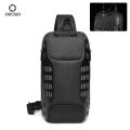 OZUKO USB Charging Anti-theft Waterproof Crossbody Multifunctional Chest Bag for Men & Women. 