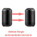 Laser Boundary wall Security System Beam Detector Sensor Alarm Dual Beam Photoelectric Detector abt-100.