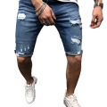 Elegantstunning Men Denim Shorts Summer Slim Fit Casual Cropped Pants Middle Waist Straight Sports Cargo Jeans For Beach. 