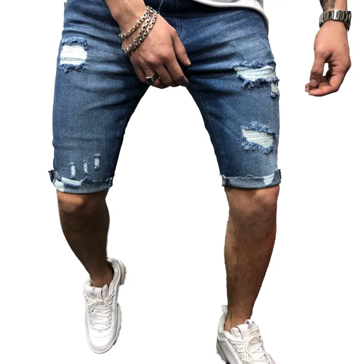Elegantstunning%20Men%20Denim%20Shorts%20Summer%20Slim%20Fit%20Casual%20Cropped%20Pants%20Middle%20Waist%20Straight%20Sports%20Cargo%20Jeans%20For%20Beach%20-%20Image%205