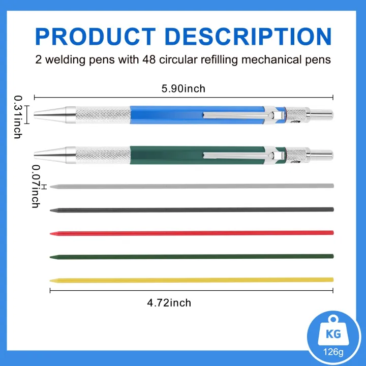 2%20Pcs%20Metal%20Welding%20Marker%20with%2048%20PCS%20Round%20Refills%20for%20Tube%20Pipe%20Welder%20-%20Image%204
