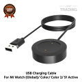 Mi Watch Global Mi Watch Color Mi Watch Color 2 Magnetic Charging Cable High Quality USB Charger Cable USB Charging Cable Dock Bracelet Charger for Xiaomi Mi Watch Global Mi Watch Color Mi Watch Color 2 Smart Watch. 