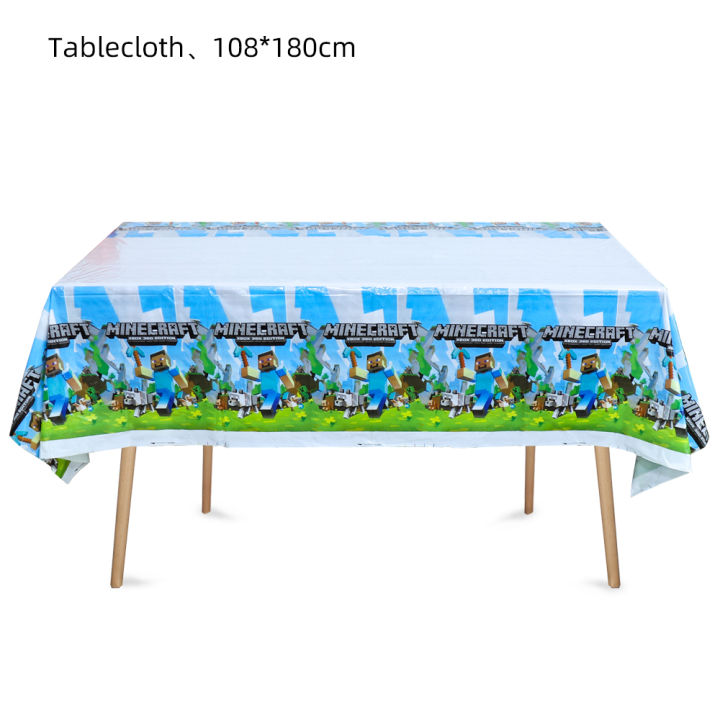 Miner%20Crafting%20Pixel%20Game%20Party%20Decoration%20Disposable%20Tableware%20Paper%20Plates%20Tablecloths%20Kids%20Birthday%20Baby%20Shower%20Supplies%20Gift%20MuXiaRe%20-%20Image%206