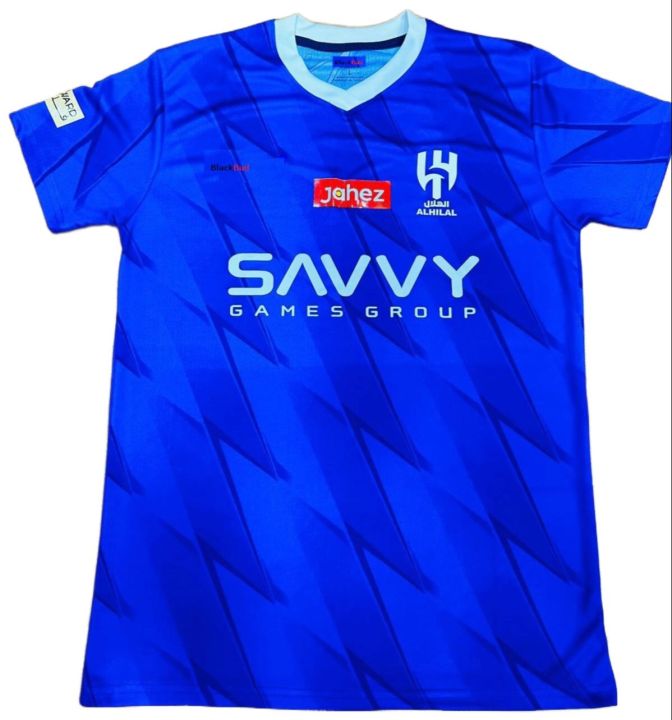 Al Hilal Jersey Blue Home Kit Season 23/24 Short Sleeves
