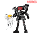 Skibidi Toilet Surveillance Man TV Compatible Building Blocks Mini Model Action Figures Toys Christmas Halloween Birthday Gift Ruiqir Super Store. 