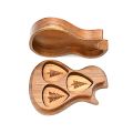 OGDNI Handmade Guitar Pick Box Guitar Pick Box with Three Picks for Guitarist Music Lovers Merry Christmas Gifts.