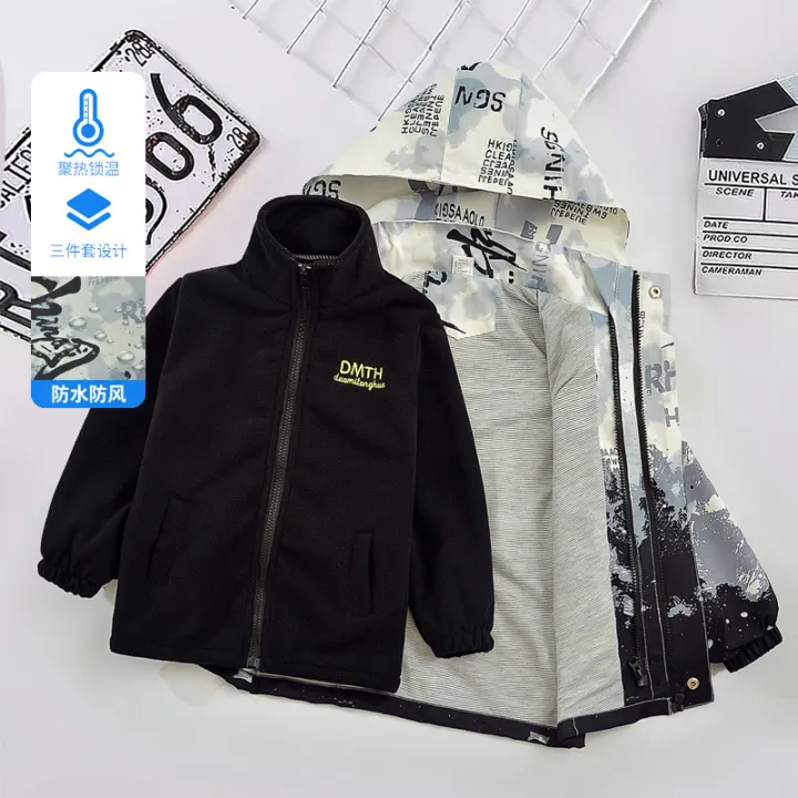 Boys'%20Spring%20and%20Autumn%20Clothes%20Children's%203-in-1%20Jacket%202024%20New%20Casual%20Jacket%20Medium%20and%20Older%20Children's%20Winter%20Fleece%20Top%20-%20Image%203