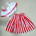 Handmade Baby girls Fashionable beautiful 2 piece skirts set for 1-12 years babies.