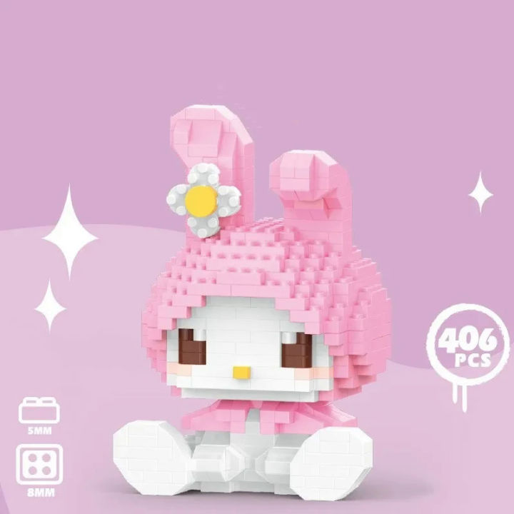 Hello%20Kitty%20Building%20Block%20Sanrio%20Anime%20Figure%20Kuromi%20Assembled%20Toys%20Decorative%20Ornament%20Model%20My%20Melody%20Children's%20Puzzle%20Gifts%20-%20Image%205