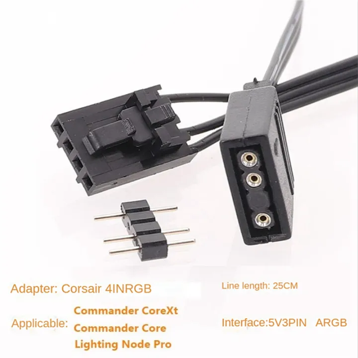 3X%20for%204PIN%20RGB%20to%20Standard%20ARGB%203-Pin%205V%20Adapter%20Connector%20RGB%20Cable%2025cm%20-%20Image%204