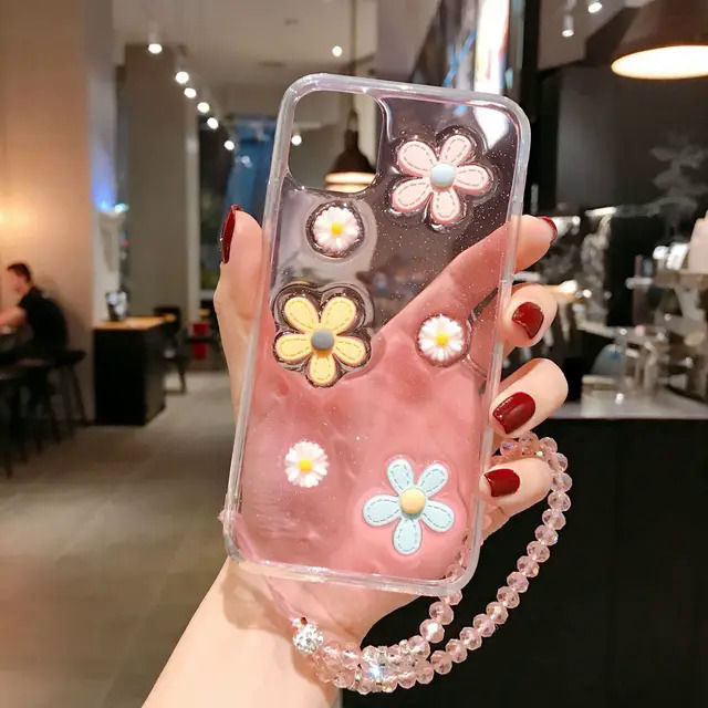 Girl%20lovely%20flower%20transparent%20phone%20case%20for%20iPhone%206%207%20plus%208%20se%20Pro%2011%2012%2013%20mini%20Promax%2011pro%20floral%20pink%20white%20back%20cover%20-%20Image%208