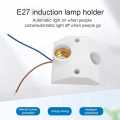Human Infrared Motion PIR Censor Light Lamp Holder Switch, B22-E27 Lamp Holder Converter with Motion Sensor Holder for Lighting.