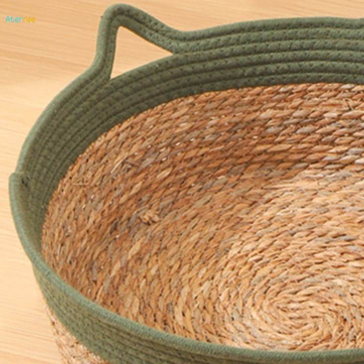 Cat%20Bed%20Basket%20Cool%20Cat%20Scratcher%20Durable%20Weaving%20Pet%20Cat%20Bed%20for%20Cats%20Puppy%20green%2045cmx15cm%20-%20Image%203