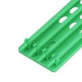4Pcs Pigeon Leg Ring Stand 4 Column Design Large Capacity Wall Mounted Safe Durable Plastic Parrot Leg Ring Holder Green.