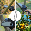 4Pcs Mini Chainsaw Chain 4 Inch Guide Saw Chain 1/4 LP Pitch, 28 Sections for Electric Protable Handheld Chain Saw Easy Install Easy to Use. 