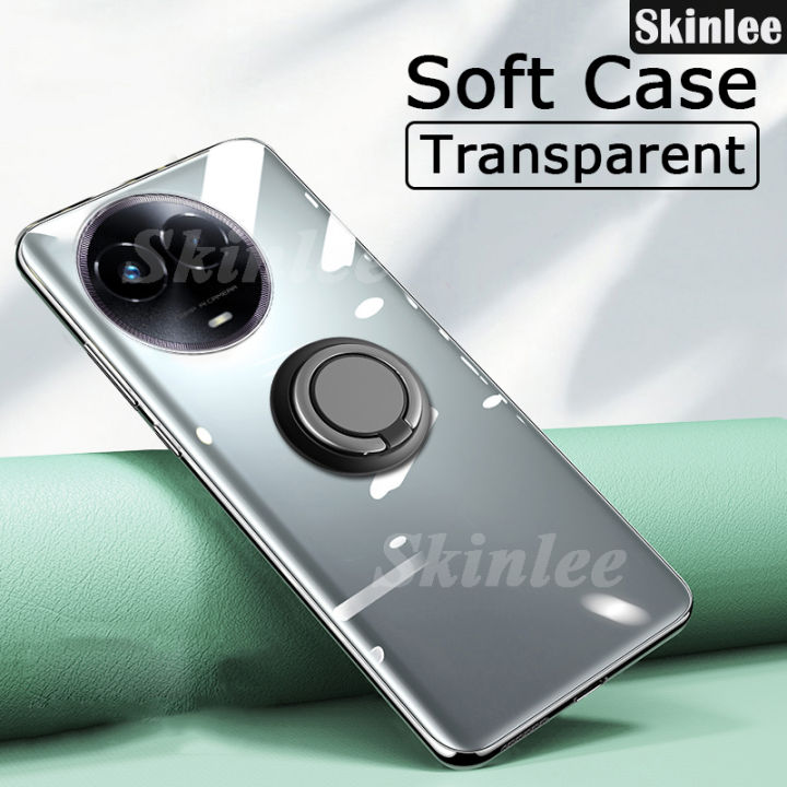 Phone case For Realme C67 5G Back cover Ring Holder Phone Case Ultra Thin Transparent Car Navigation Silicone Clear Cases For RealmeC67 5G Cover cases