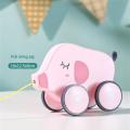 Children Fun Pulling Toys Cute Cartoon Animal Dog Bear Lion 4 Wheels Mini Car Toy for Toddlers Boy Gifts for Kids KankongAgu. 