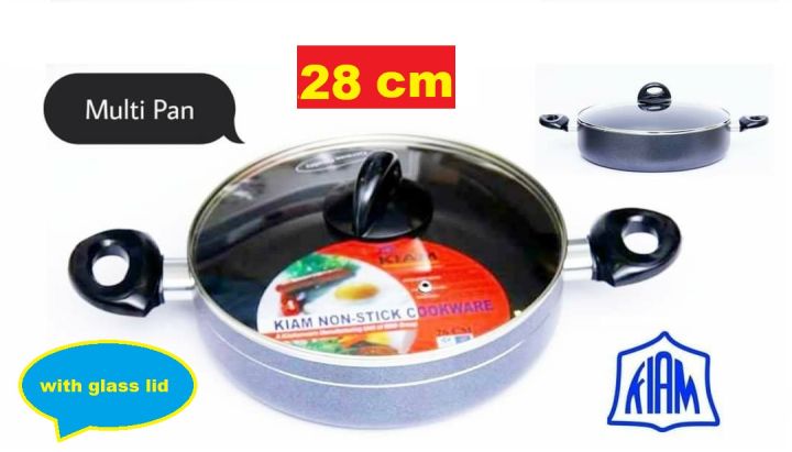 Kaim non-stic Korai/Wok pan with glass lid 28 cm