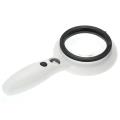 LED Magnifying Glass Interchangeable 2.5X/5X 12X Corcilar Reading Magnifier Handheld Loupe with 9 LED Light Magnifying Lens Portable for Book Maps Newspaper Reading Coins Jewelry Hobbies Crafts Seniors and Kids. 