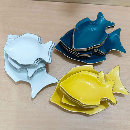 Excusive 7 Pcs Sweet Bowl Set Including Serving Dish , Oven Proof porcelain Ceramic Porcelain Snack Bowl Set,Ceramic Firni Set & bati, Soup & Firni Bati
