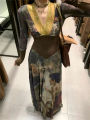 Patchwork Elegant Y2k V Neck Women Vestidos Slim Waist Tunic Vintage Print Dress Fashion Casual Long Sleeve Robe Har. Joku Grunge. 