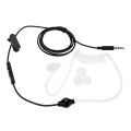 Acoustic Radiation Protection Anti-Radiation FBI Headphones Air Tube Handsfree Earphone with Microphone Volume Control Ear Hook. 