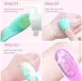 Silicone Face Cleaner Blackhead Remover Brush Cleanser Nose Pore Brush Finger Scrubber Tool Facial Skin Cleaner Massage Brush.