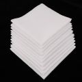 5/ 10pcs Mens White Handkerchiefs Cotton Square Super Soft Washable Hanky Chest Towel Pocket Square 28 x 28cm Pocket Towel. 