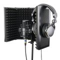 5 Panel Microphone Isolation Shield Recording Absorber Foam Panel.