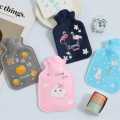1pc Cute Hot Water Bottle Warm Belly Treasure Cartoon Warmer Filled Mini Hot water Bag (Cotton Cover Outside). 